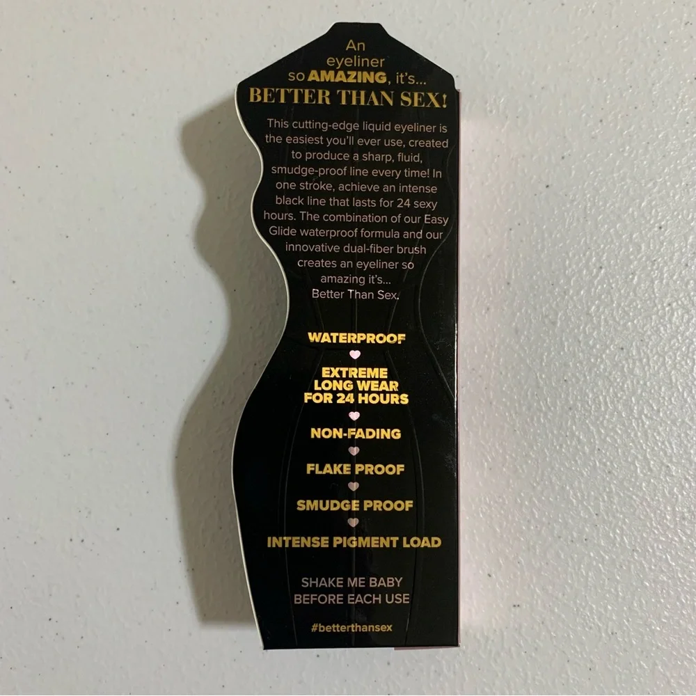 Too Faced Better Than Sex Easy Glide Waterproof Liquid Eyeliner-NIB